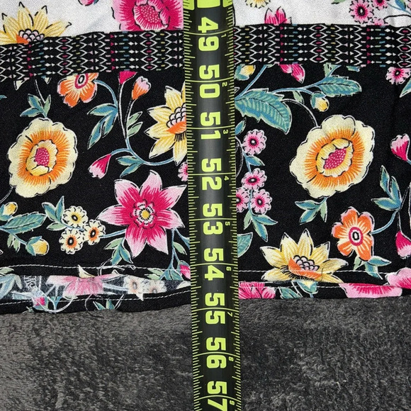 Forever 21 Size S White Black & Pink Floral Cottagecore Short Sleeve Maxi Dress - Picture 3 of 9